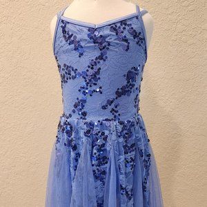 Weissman sequin and periwinkle ballet dress